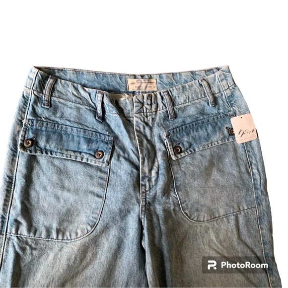 Free People Straight Leg Jeans - Light Blue - Picture 5 of 12